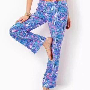 Lilly Pulitzer Deri Linen Palazzo Pant It's a Sailabration size Large NWT